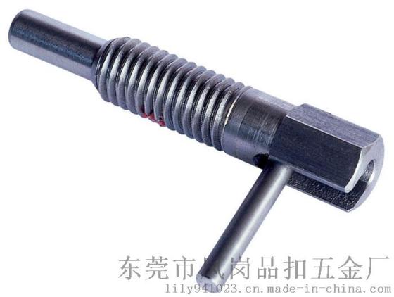 LPL-206.1 弹簧旋钮柱塞 分度销 L型分度销粗牙分割式定位柱