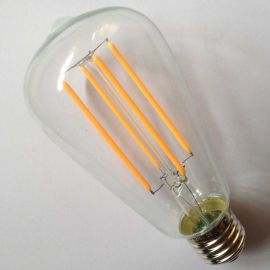 ETL UL cUL证书高端LED灯丝生产厂家磨砂金色琥珀色镀银玻璃LED灯丝龙珠泡专供出口外贸