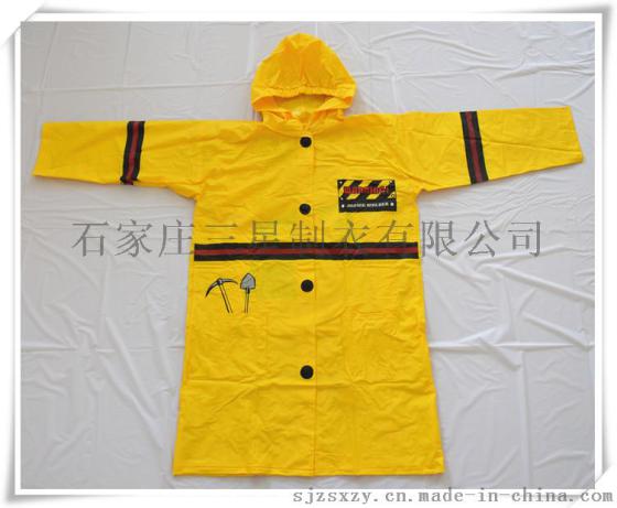 三星工厂生产学生PVC书包雨衣，环保雨衣