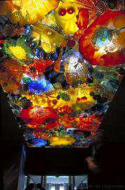 chihuly酒店梦幻奢华荷叶盘装饰