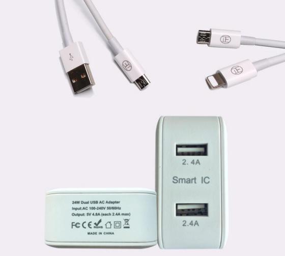 现货批发正白ZB-C018安卓智能手机充电器vivo充电器