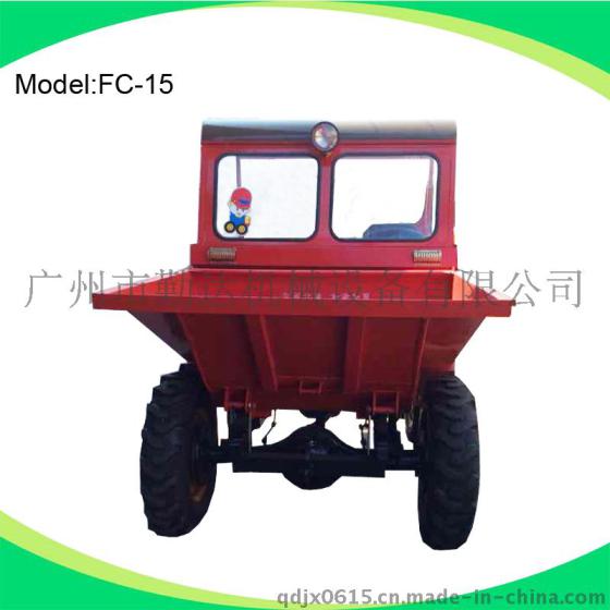柴油大马力工程翻斗车 FC-15，厂家直销前翻式卸料翻斗车，翻斗车