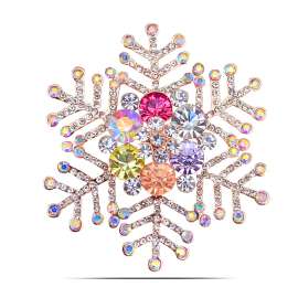 韩版时尚衣饰配饰 高档精致雪花胸针 胸花 职业西装配饰品