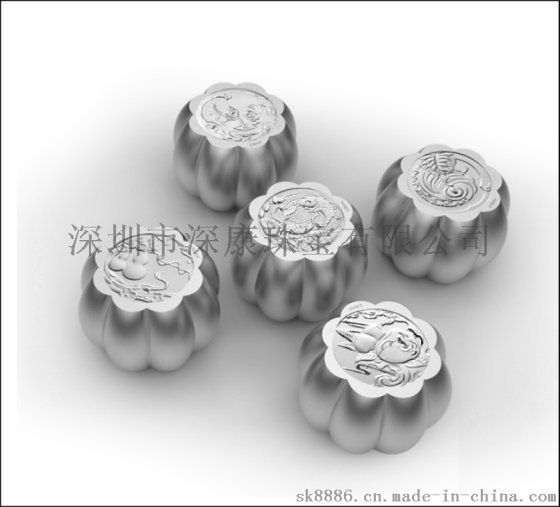 深圳宣传礼品纯银月饼中秋节制定logo礼品厂家