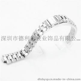 德利鑫 DLXZZ 批发不锈钢表带 实心钢带 优质 钟表配件表链 Steel Watch 金属表带 生产厂家