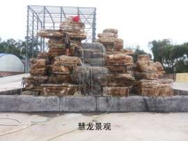 沧州千层石假山，水泥假山，音乐喷泉价格，仿木大门，古建设计施工