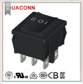HUACONN/东莞华琴 供应优质电源开关  大电流船型开关 翘板开关