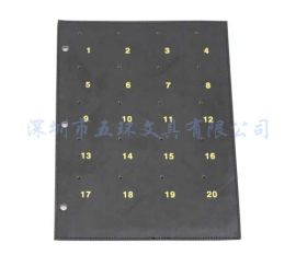 皮面样品内页夹