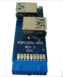 19pin/20pin转usb3.0扩展卡 转接卡 USB读卡器