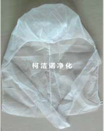 无纺布飘带帽 一次性绑带帽 系带披肩帽 食品专用 防尘防头发外露 白色