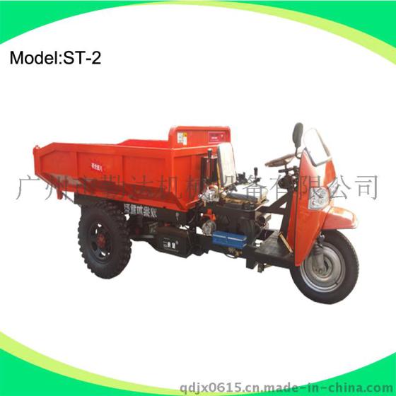 厂家直销柴油7速悬浮大马力液压方向助力矿用三轮车 农用后翻斗车