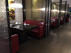 全皮沙发卡座，茶餐厅家具
