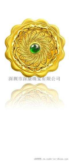 中秋节定制薄片黄金月饼工艺礼品