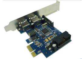 PCI-e转USB3.0扩展卡 PCIe转内置19/20Pin 转接卡