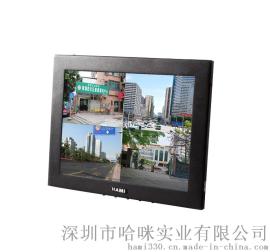 全国直销10寸铁壳壁挂监视器安防专用四画面10寸监视器