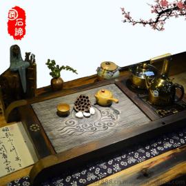石谛石木组合茶盘 SD-A003（天圆地方）