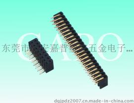 2.0mm 排母針座  单/双排 塑高7.2  單側彎 DIP连接器