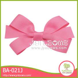 桃红色发夹 蝴蝶结发饰 BA-022 现货热卖