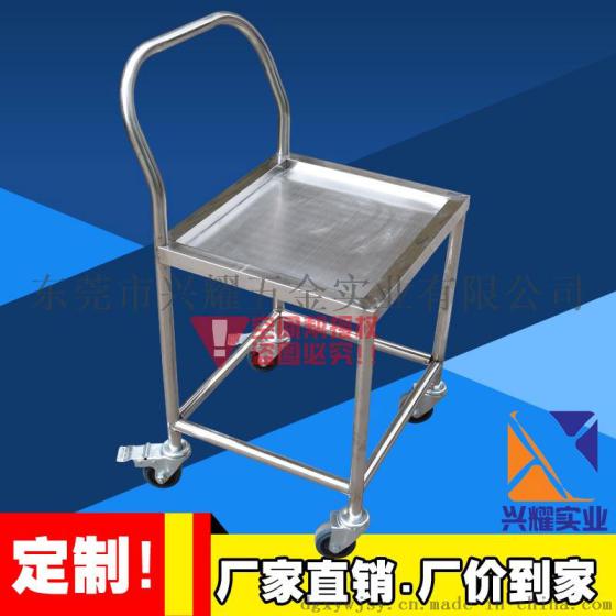 不锈钢双层推车工厂货架手推车医疗酒店清洁车超市手推车搬运小车