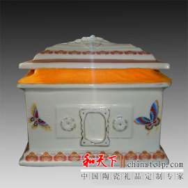 骨灰盅 松鹤呈祥骨灰盒