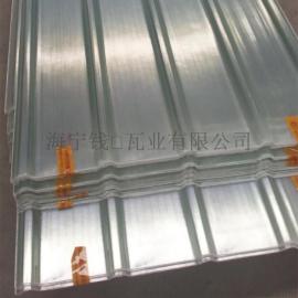 浙江杭州0.8mm透明玻璃钢雨棚车棚隔热保温阳光房遮阳板FRP采光瓦厂家