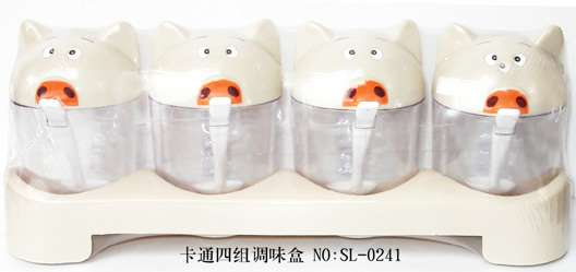 卡通四组调味盒（SL-0241）