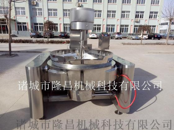 大型火锅底料炒锅 不锈钢全自动酱料熬制设备 燃气行星搅拌炒锅 升温快