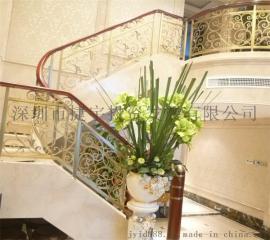 山东济南铝镁楼梯图片，楼梯扶手，别墅铁艺楼梯