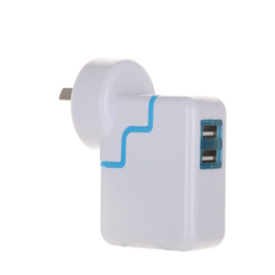 深圳厂家批发双usb电源充电器5v3.1A快速手机充电器