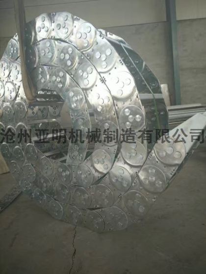 水平定向钻机钢制拖链 铺管钻孔机拖链 小型定向钻机钢制拖链