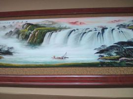 沙发背景墙三联画、高品质中国浮雕画、卧室床头画、玄关背景画