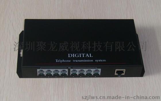 聚龙威视 JL-A8F-T/R 8路电话光端机