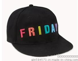 厦门帽子加工定制，friday字母嘻哈帽，黑色字母街舞帽