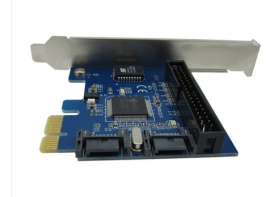 PCI-E转双内SATA II接口+IDE控制卡 转接卡