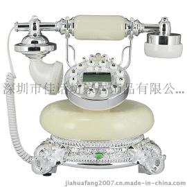 佳话坊216F玉石仿古电话机欧式复古电话座机固定电话来电显示创意家用招商加盟