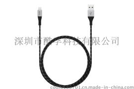 酷孚CT331 MFI认证1米尼龙编织网数据充电线