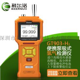 科尔诺 氢气检测仪 便携泵吸式H2可燃气体浓度检测仪报警器探头器