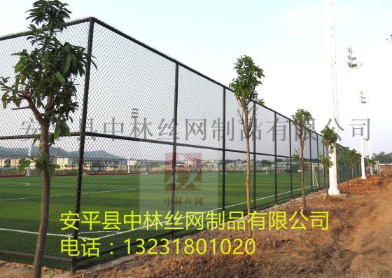 墨绿色运动场护栏网包塑防护网