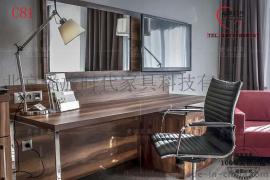 宾馆旅馆公寓简约家具电脑桌写字台茶几快捷酒店式高端桌子可定制
