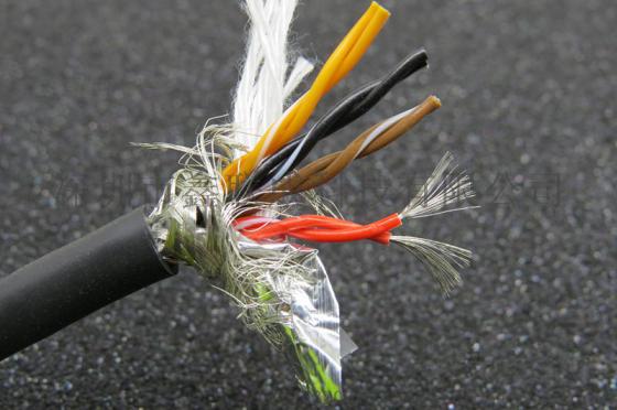 耐弯曲耐折1000次22AWG 8芯TRVVSP8*0.3mm2双绞屏蔽拖链电缆