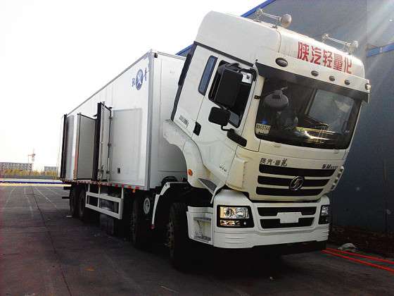 陕汽德龙冷藏车保温车，轻量化冷藏车，9.6米冷冻车价格，冷链运输车