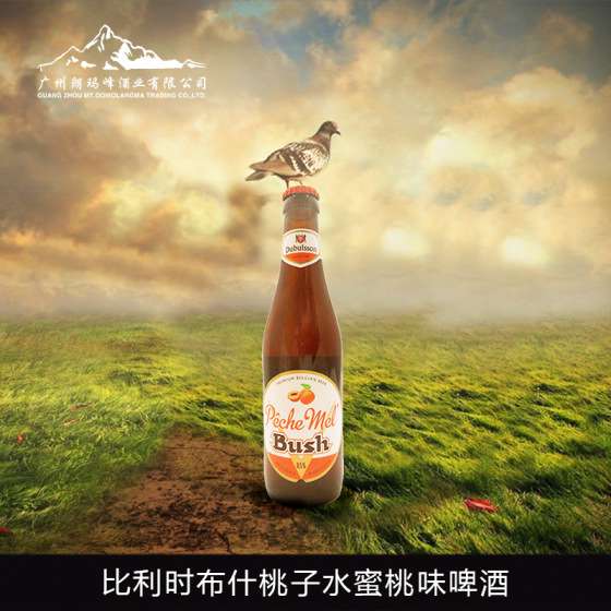 比利时原装进口啤酒 布什桃子 水蜜桃味啤酒 330ml V-0090041