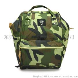 迷彩色双肩背包 军绿色男士休闲背包 徒步旅行登山包