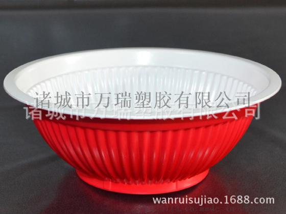 厂家直供一次性塑料碗  双色碗  扣肉碗
