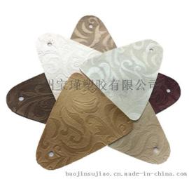 批发人造革复古金属压花纹大花纹皮革最新产品装饰革
