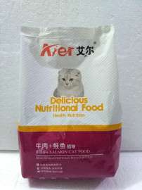 厂家直销 艾尔牛肉鲑鱼猫粮 优质猫粮