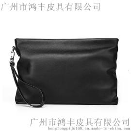 高档手拿包定制 商务真皮文件包加工 品牌皮包生产厂家
