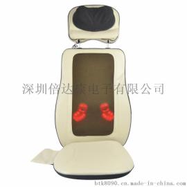 倍达康BK702 按摩坐垫靠垫 车家两用 颈椎按摩器腰部颈部背部臀部按摩