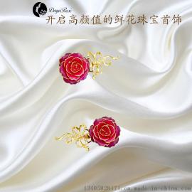 黛雅真玫瑰系列花漾饰品镀金玫瑰花胸针 婚庆花 定制 价格请联系客服