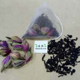 春池绿色食品三角包玫瑰花乌龙红茶袋泡茶15袋/包